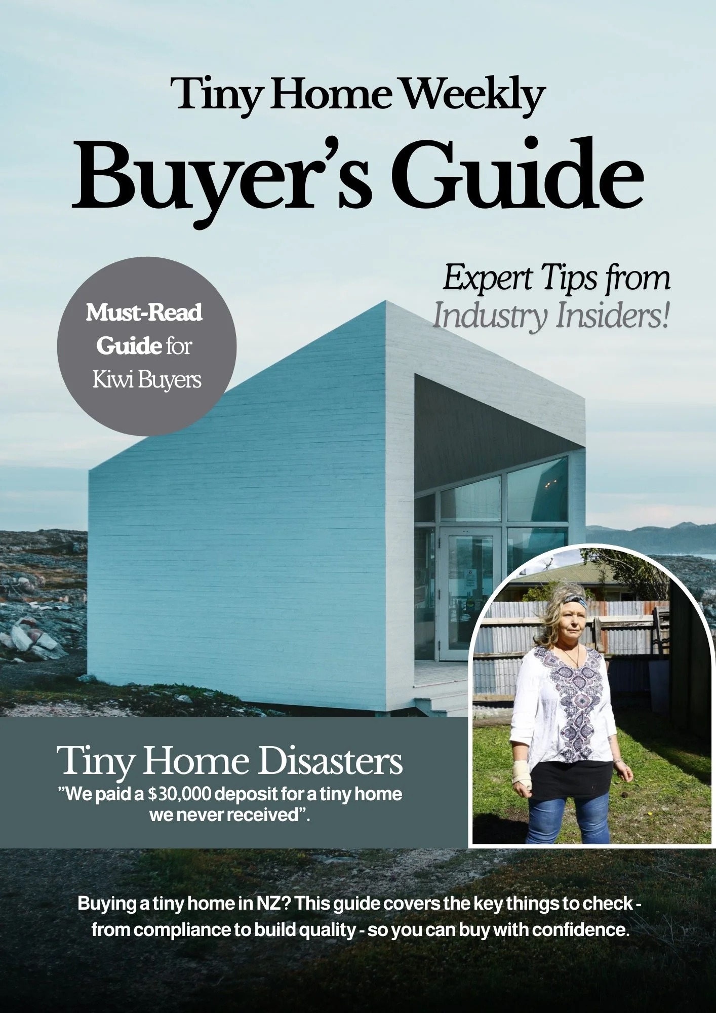 Cover of the Tiny Home Weekly Buyer's Guide